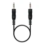 Nano Cable Cable Audio Estéreo 10.24.0100 - Conector Jack 3.5mm Macho a Jack 3.5mm Macho - 30 cm - Negro